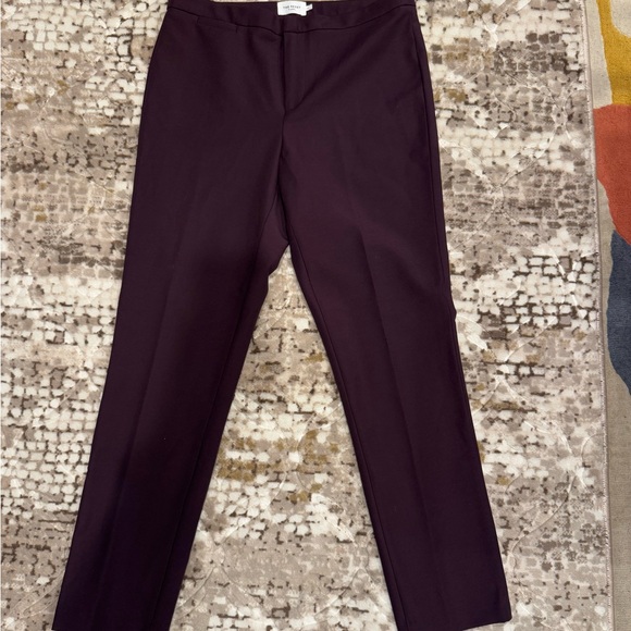 The Reset R Label Dress Pants Womens Medium Wine Ponte Ankle Length New - Picture 4 of 7